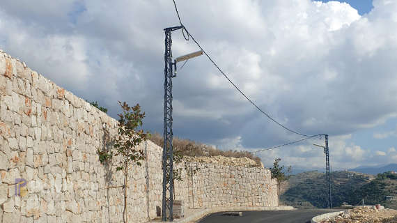All in one solar street lights SSL-A3-100w installed in Beirut, Lebanon